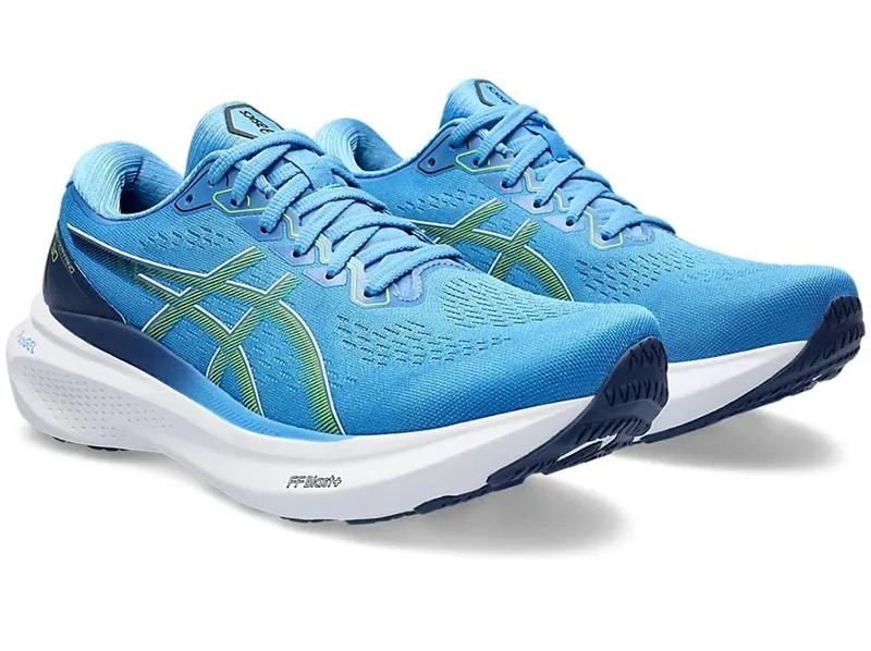 Asics Men's GEL-Kayano 30 Running Shoes Waterscape/Electric Lime-3